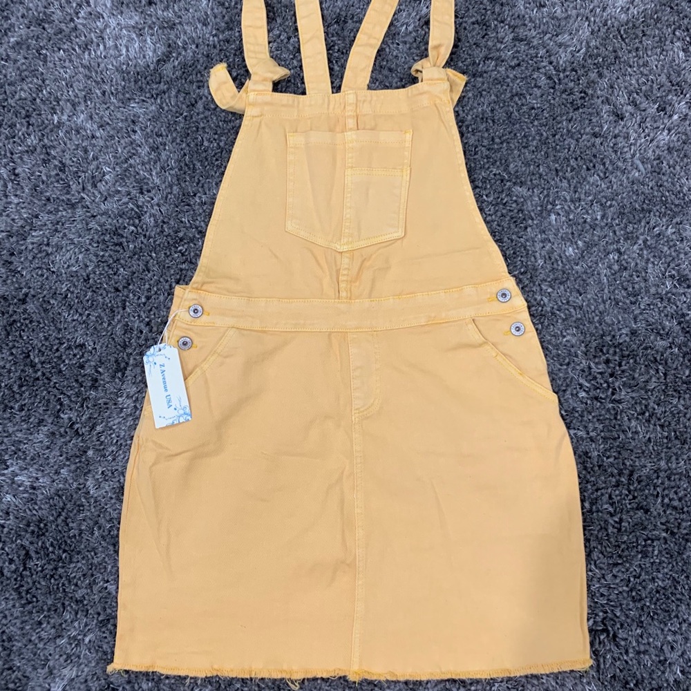 Z Avenue USA yellow Overall Dress Denim